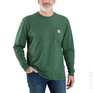 Carhartt Men's Forest Green Long Sleeve Tee